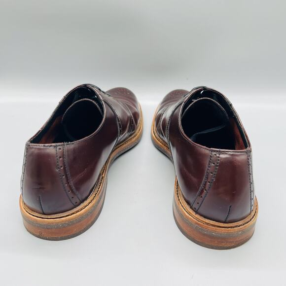 Cole Haan Shoes Men 11.5 Brown Leather Cap Toe Derby Oxford Dress Brogue Classic main image 9